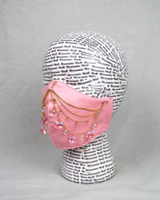 Load image into Gallery viewer, Heart on a Chain Mask- Pink