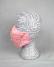 Load image into Gallery viewer, Heart on a Chain Mask- Pink