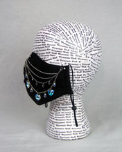 Load image into Gallery viewer, Heart on a Chain Mask- Black