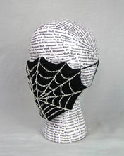 Load image into Gallery viewer, Pearl Spiderweb Mask