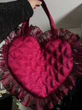 Load image into Gallery viewer, Heart Tote- Wine
