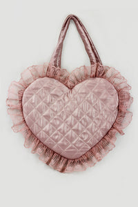 Heart Tote- Champagne Shimmer