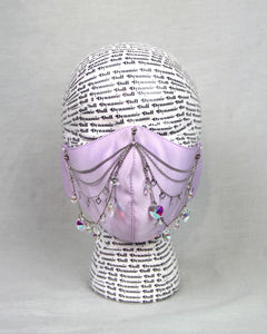 Heart on a Chain Mask- Lavender
