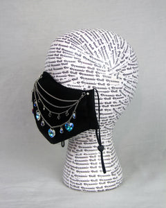 Heart on a Chain Mask- Black