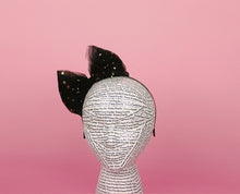 Load image into Gallery viewer, Black Galaxy Bow Headband
