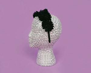 Glitter Flower Headband- Black