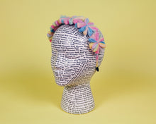 Load image into Gallery viewer, Glitter Flower Headband - Pastel Rainbow
