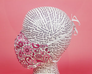 Pink Floral Paisley Mask