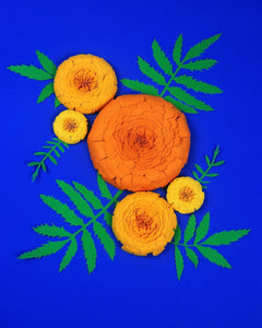 Cempasuchil (Marigold) Paper Flowers - Set of 5